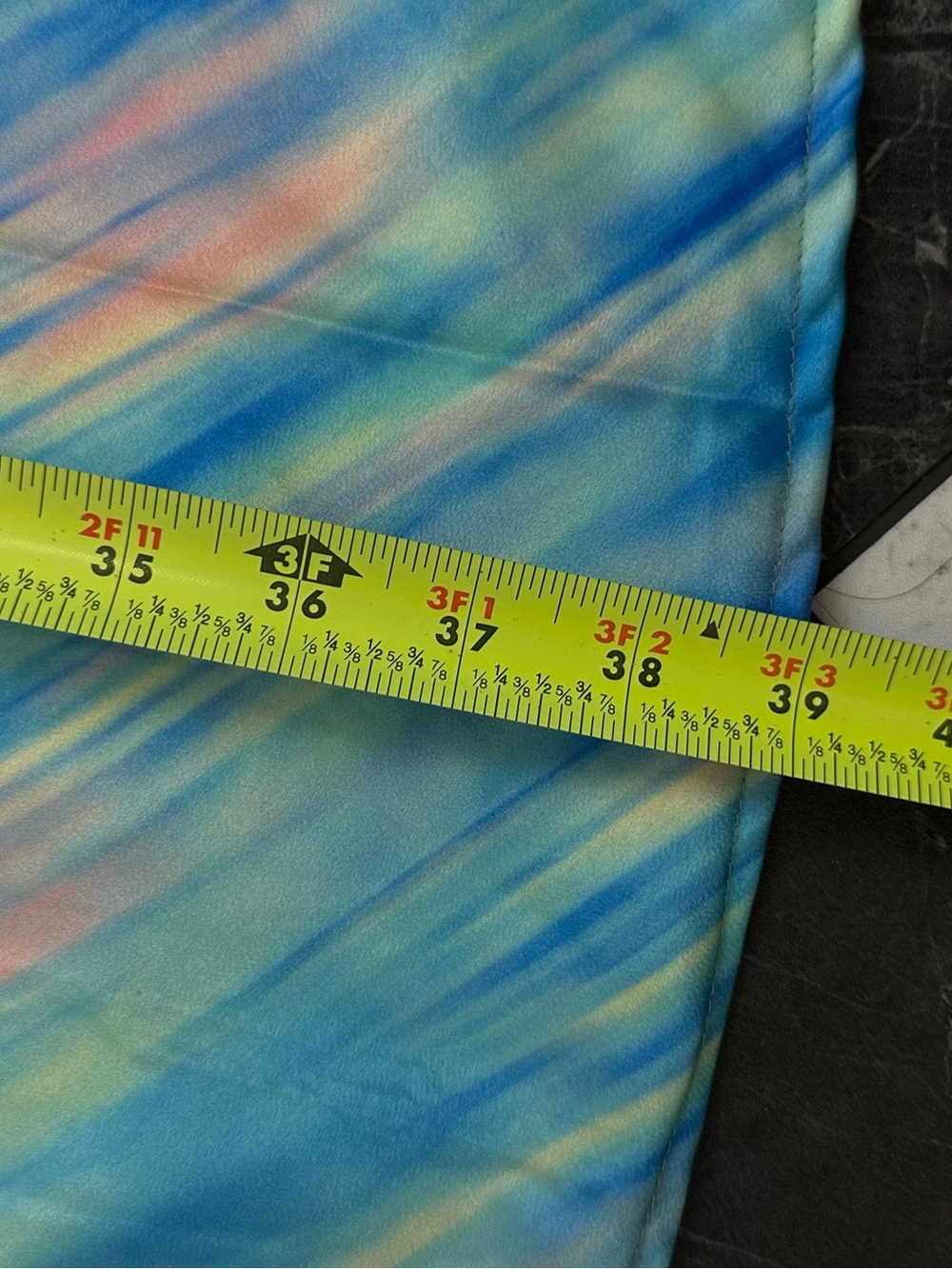 Hello Molly Blue Multi-Color Cowl Neck Maxi Dress - Picture 5 of 9
